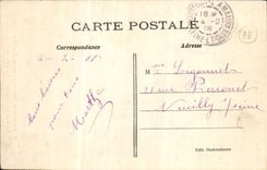 Taladro de Surroundings De Montfort Amaury de la POSTAL de la VENDIMIA de Rambouillet una estación del bosque