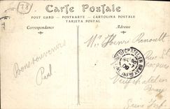 VINTAGE POSTCARD Palais Of Small Trianon Dimensions Versailles Park