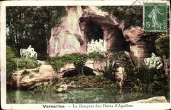 VINTAGE POSTCARD Versailles Bosquest Of the Baths of Apollo