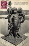 VINTAGE POSTCARD Parc Of Versailles the Water Floor Groups children