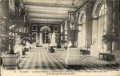 VINTAGE POSTCARD Versailles Large Trianon the Peristyle Having served as dining room under Louis XIV