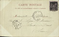 VINTAGE POSTCARD Parc Of Large Trianon Dimensions park