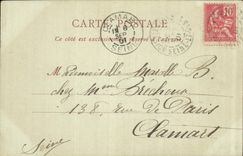 POSTAL Trianon grande de la VENDIMIA el ataque frontal