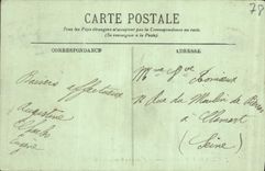 Jardines de la POSTAL de la VENDIMIA de Versalles el flotilla del barco de canal