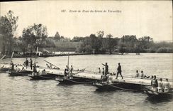 CPA Ecole De Pont Du Genie de Versailles Militaria 