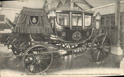 POSTAL Versalles Musee de la VENDIMIA de los ajustes de los perfiles aerodinámicos con el cuerpo que es utilizado para las recepciones de los sovereigns extranjeros