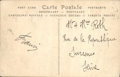 CPA Mantes Le pont et l'eglise notre dame