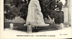 VINTAGE POSTCARD Montfort Amaury Places Robert Brault the Monument