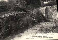CPA Montfort L'Amaury Ruines de la crypte de la chapelle st laurent