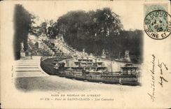 VINTAGE POSTCARD Seen Network Of the West Park Of the Cloud Saint Cascades