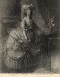 Pinturas pequenas de Versalles Trianon Marie Antonieta de la POSTAL de la VENDIMIA de Rostin