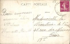 Sanatorio de la observación de Champrosay Miuoret de la POSTAL de la VENDIMIA