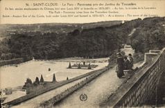 CPA Saint Cloud La Parc Panorama Pris des Jardins du Trocadero