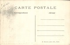 CPA Dampierre la fontaine du chateau et l'eglise