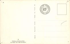 POSTAL Versalles de la VENDIMIA la sala de estar del ojo del buey