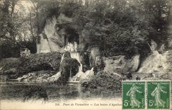 Parque de Versalles de la POSTAL de la VENDIMIA les Bains de Apolo