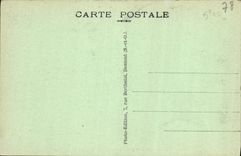 Estación de tren de Corbeil de la POSTAL de la VENDIMIA tomada de la avenida de Larblay