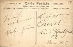 VINTAGE POSTCARD Interior Montlignon of the Church