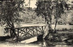 POSTAL Versalles pequeño Trianon de la VENDIMIA la aldea de Marie Antonieta rústica Pont