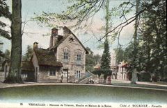 Paladar de la POSTAL de la VENDIMIA de Versalles Hamlet del molino de Trianon y de Maison de la reina