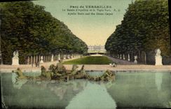 CPA Versailles Le bassin d'Apollon et le tapis vert 