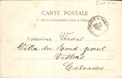 St alemán de la POSTAL de la VENDIMIA en la casa Louis XIV del martillo de Bush