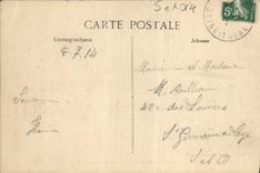 VINTAGE POSTCARD Drill De Carnelle Turquoise Pierre