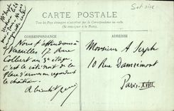 De la VENDIMIA de la POSTAL pequeño Trianon museo de Versalles del trineo de los coches de Marie Atnoinette