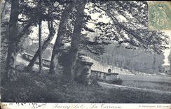 VINTAGE POSTCARD Juvisy the terrace