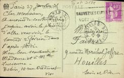 VINTAGE POSTCARD Castle of Laudairie southern Frontage on the lawn