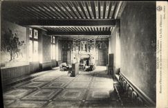 VINTAGE POSTCARD Ecouen the castle House of education of the Legion of honor the room of honor