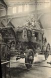 La POSTAL Versalles Musee de la VENDIMIA de los coches en Trianon grande transporta la consagración de Charles X