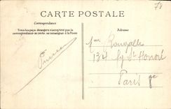 POSTAL Versalles de la VENDIMIA el castillo el coche que es utilizado con la consagración como Charles X