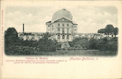 Castillo de Meudon Bellevue de la POSTAL de la VENDIMIA del observatorio de Meudon