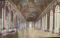 CPA Versailles Palais Galerie des glaces