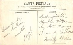 POSTAL Versalles pequeño Trianon de la VENDIMIA el arroyo y el templo