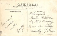 La POSTAL Versalles Trianon grande de la VENDIMIA el cuarto tiene que dormir de Napoleon 1r