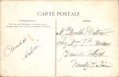 De la VENDIMIA de la POSTAL pequeño Trianon ataque frontal de Versalles hacia Trianon grande