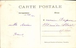 Lavabo de Versalles de la POSTAL de la VENDIMIA del Bacchus o de la caída de Marsy