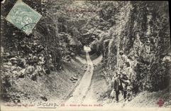 VINTAGE POSTCARD Park of Cloud Saint Gone and bridge of the devil