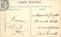 VINTAGE POSTCARD Dourdan the night Town hall