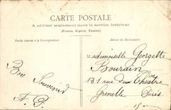 Castillo de Dourdan de la POSTAL de la VENDIMIA de las alondras