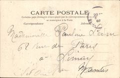 POSTAL Versalles Trianon de la VENDIMIA el puente rústico