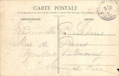 La POSTAL Versalles de la VENDIMIA salió Trianon del patio de la cañería de la entrada principal