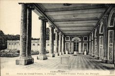 POSTAL Versalles de la VENDIMIA el peristyle