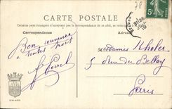 VINTAGE POSTCARD Savigny on Barley Park of Grandvaux Footbridge on the Yvette