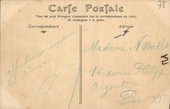 POSTAL Versalles de la VENDIMIA el lavabo de Latoue y de la alfombra verde