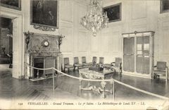 Carte recto vers oA Versailles Grand Trianon Salon La Bibliotbheque Le perystyle