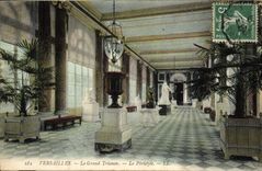 Carte recto vers oA Versailles Grand Trianon Salon La Bibliotbheque Le perystyle