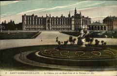 CPA Saint Germain En Laye Le Chateau pris du Rond Point de la terrasse